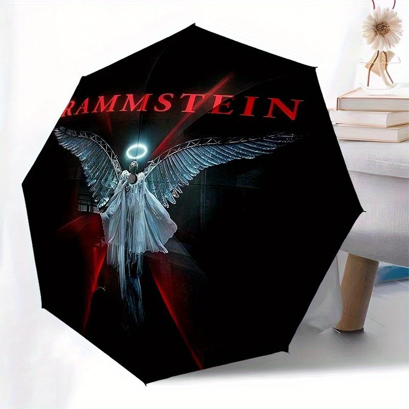 1pc Rammstein Angel Wings Concert Umbrella with Plastic Handle,Suitable for All Seasons Home Travel Outdoor UmbrellaM1019