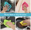 Microfiber Cleaning Cloth,8/12 Pack Cleaning Rag,Cleaning Towels with 4 Color Assorted,11.5"X11.5"(Green/Blue/Yellow/Pink)