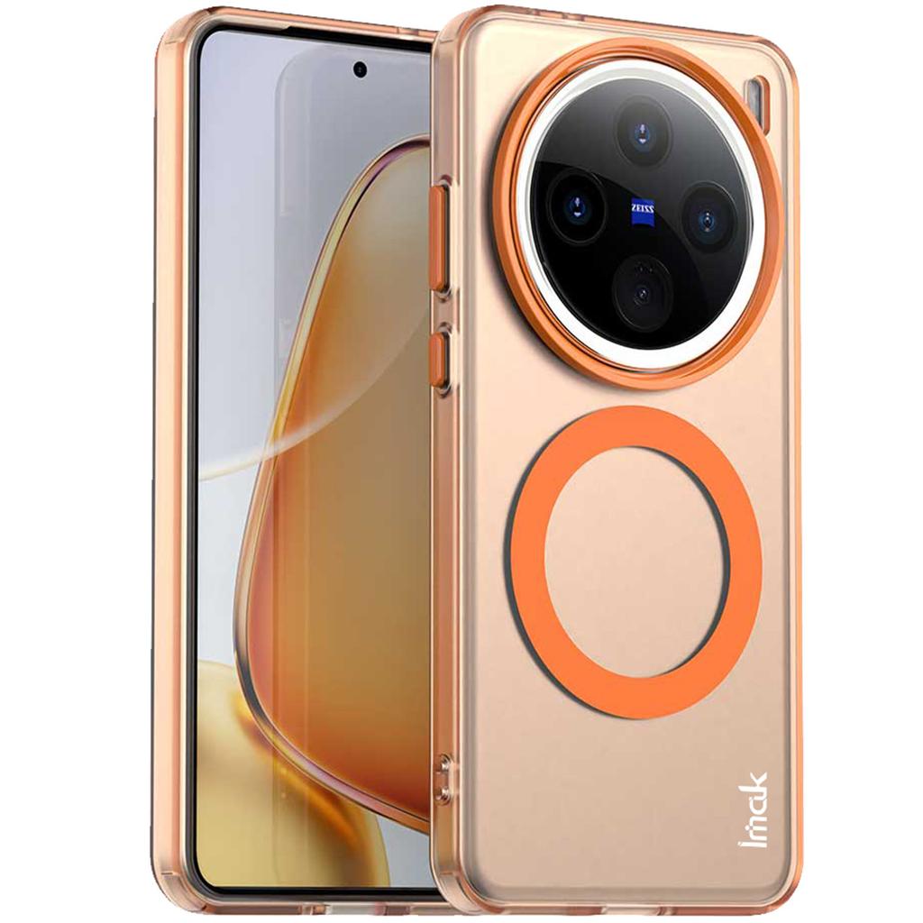 IMAK For Vivo X200 5G Case Compatible with MagSafe Candy Color Anti Drop TPU+PET Back Cover