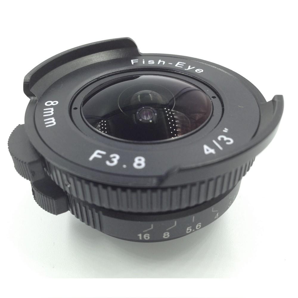 8mm f / 3.8 fisheye lens mirrorless camera with C-Adapter for Fuji Nikon 1 Nikon Z Canon EOS.M R Sony NEX E mount C-M4/3