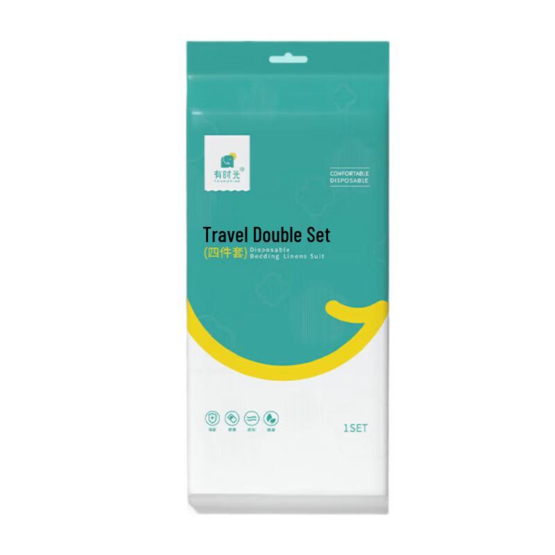 Disposable 4-Piece Travel Hotel Bedding Set