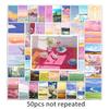 50 Landscape Oil Paintings, Unique Fresh Graffiti, Korean Style, Instagram-worthy Waterproof DIY Skateboard and Suitcase Stickers