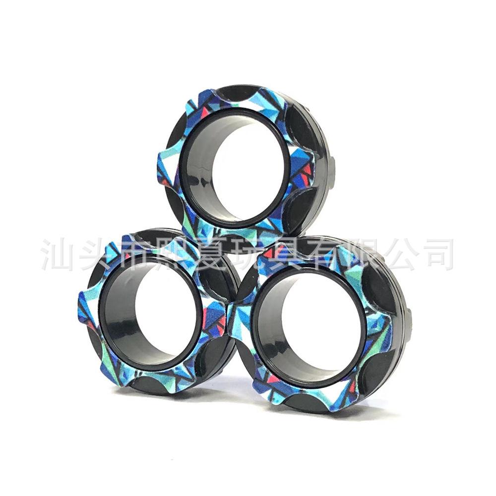 Armeegrün Graffiti Magnetring Armband & Finger Spinner