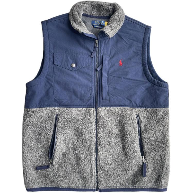 

Мужской жилет с вышитым логотипом Polo Ralph Lauren в стиле пэчворк на молнии, синий 710854959-006 M