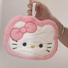 Cute Hello Kitty Creative Coral Fleece Hanging Hand Towel Thickened Absorbing Water Quick-Drying Face Towel Decoration Girl Gift