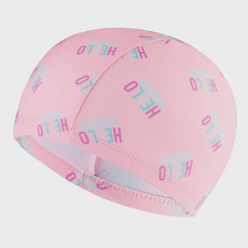 Pressure-Free Cute Cartoon Swim Cap for Kids with Long or Short Hair