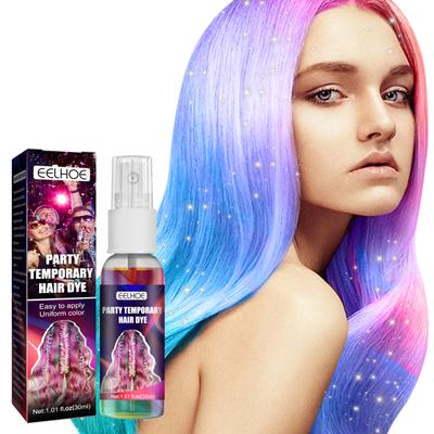 Spray capillaire jetable pour une coloration rapide et facile sans abîmer les cheveux – Parfait pour les fêtes