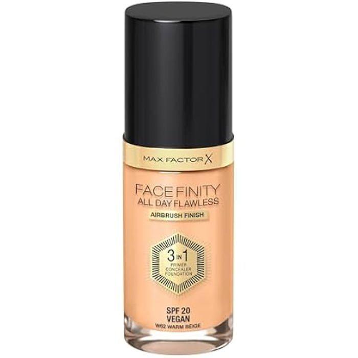 Fond de teint liquide 3 en 1 - MAX FACTOR - Facefinity - Beige chaud - SPF 20 - 30 ml