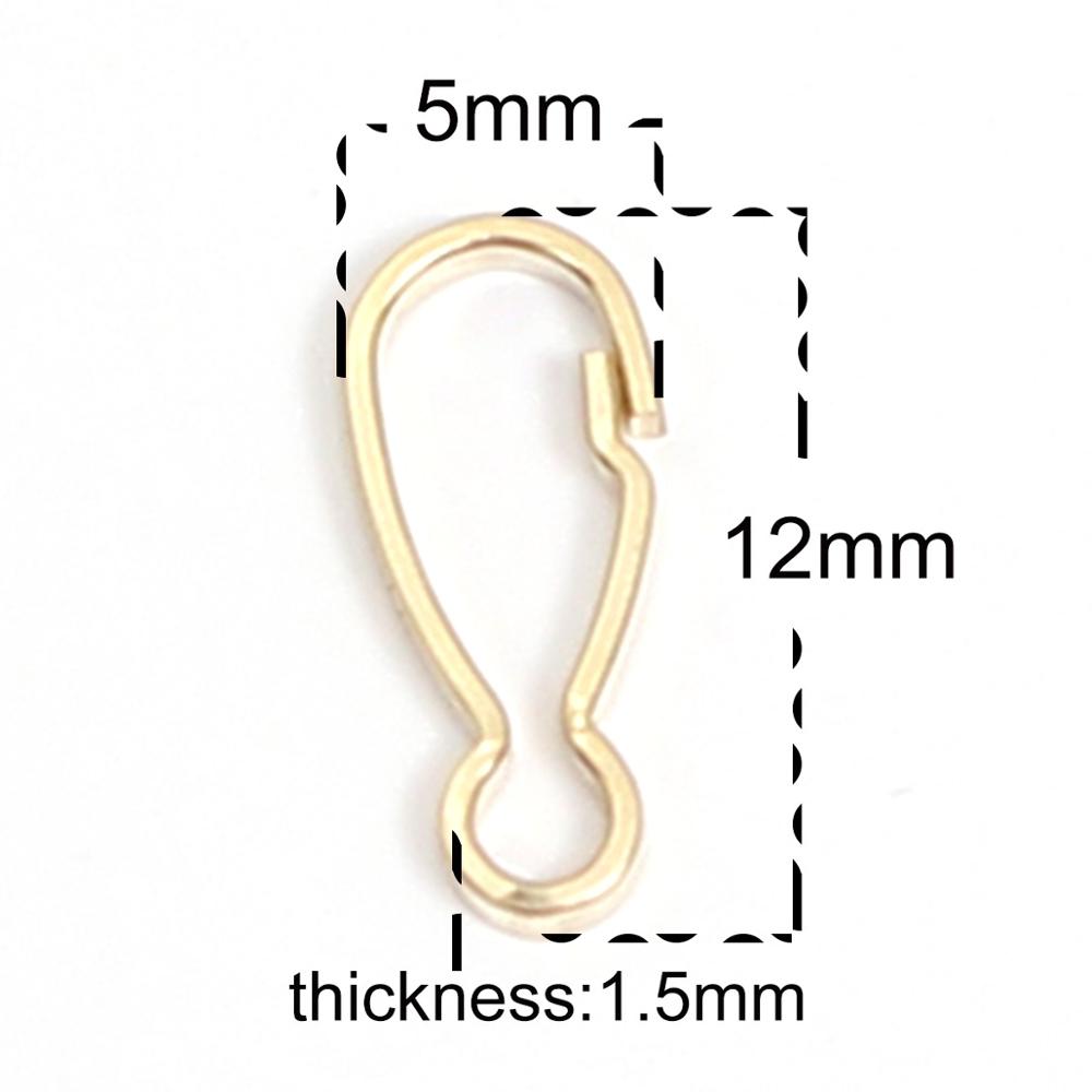 Beadsnice Gold Filled Spring Clasp Jewelry Connectors for Necklace Bracelet Making Jewelry Findings Buckle ID39863