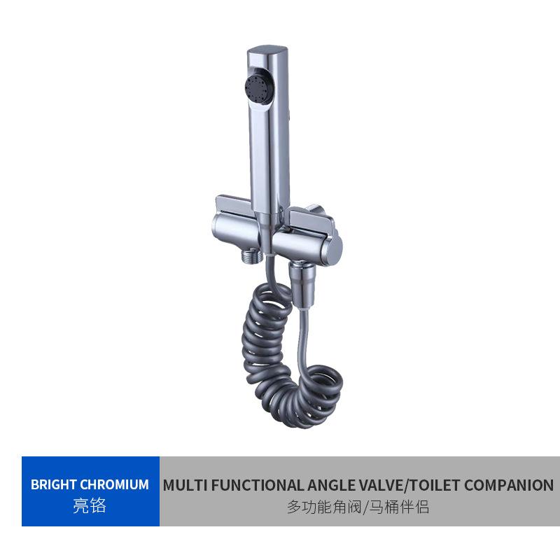 Modern Design Brass Hand Bidet Sprayers Set Adjustable Water Pressure Toilet Bidet Sprayers (as the picture,Brass)