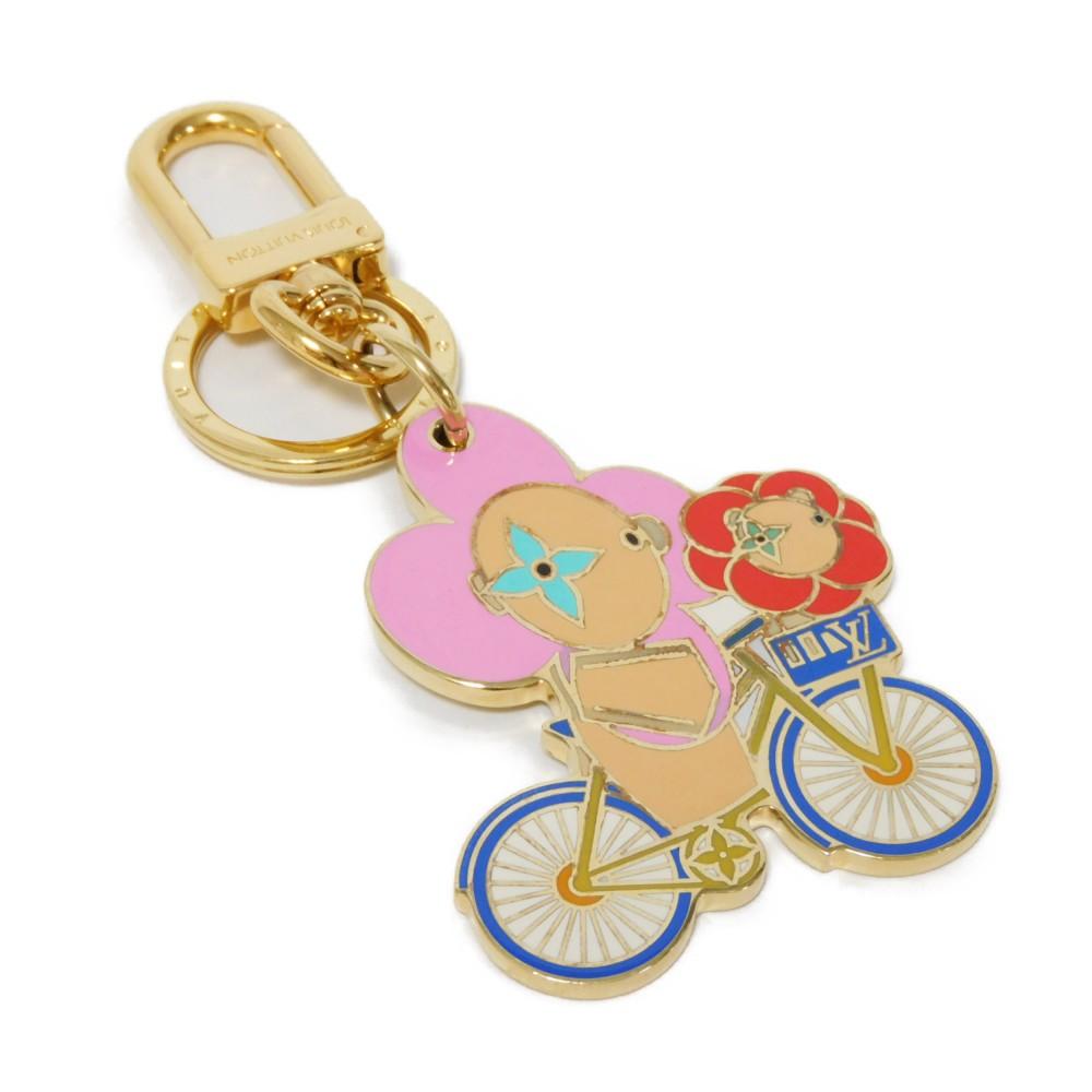Used 12564 Vivienne Vero Christmas M00871 7950 LV logo bag charm Monogram Flower Multicolor Unisex from Japan AUTHENTIC