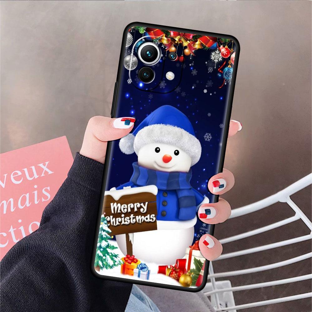 

Мягкий силиконовый чехол для Xiaomi Mi 11 Lite 5G NE 11T Pro 12S Ultra 12 Note 10 10T 9T, чехол для телефона, бампер, рождественский снеговик Mi Note 10 Pro