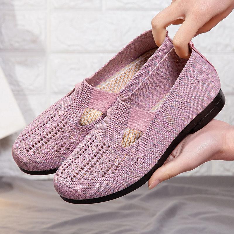 Fashion Ladies Footwear Flat Slip on Women's Shoes Hollow Spring Autumn Cheap Casual Walking High Quality Daily Routine 2025 New Trends