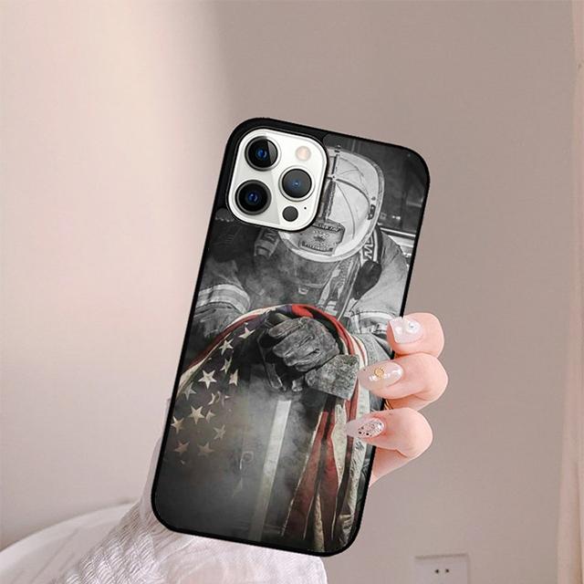 Firefighter Heroes Fireman Phone Case For iPhone 17 Air 13 12 14 15 16 Cover For Apple Pro Max Plus Coque