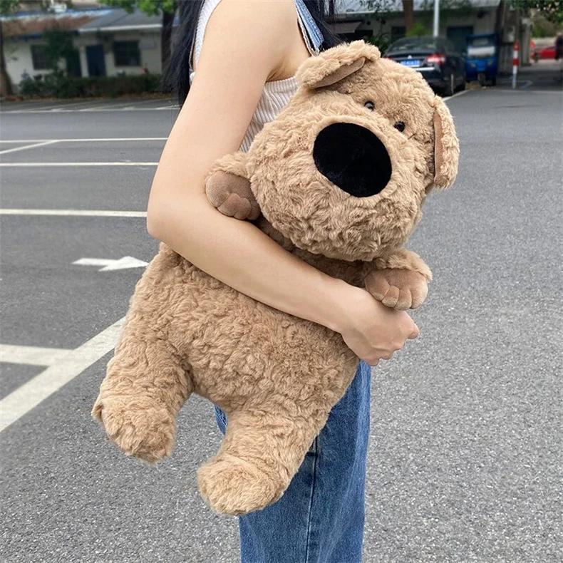40Cm Kawaii Big Nose Dog Soft Plush Toy Stuffed Animal Doll Relieve Anxiety Kid Birthday Gift Puppy Throw Pillow Home Bed Decor