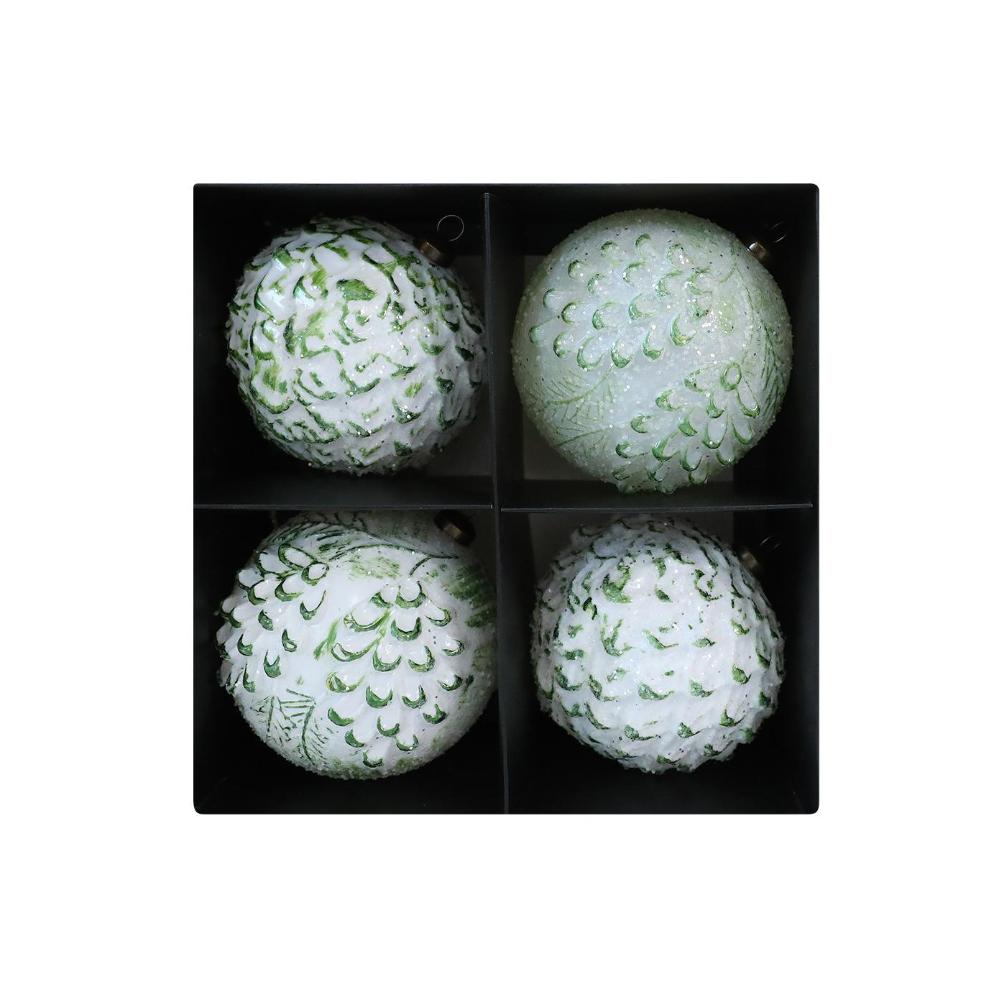 

For Christmas Trees PVC Ball Ornaments Vintage Christmas Ornaments Festive Gatherings Christmas Decor Nostalgic Tree Adornment 10cm Silver