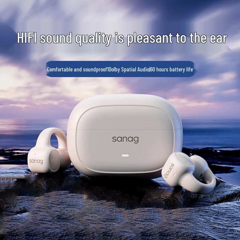 

SANAG S3S Open-Ear Clip Bone Conduction Bluetooth Headphones