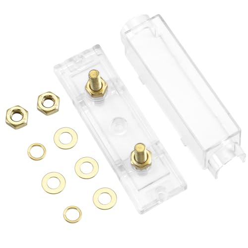 Heschen Car Fuse Wire ANL-50A, Gold, 1pc, Fuse Holder with Re-Fuse, Car Motorcycle Audio Subwoofer Supplies