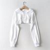 Women's Spring & Autumn Cropped Dance Hoodie - Versatile, Long-Sleeve, Loose-Fit