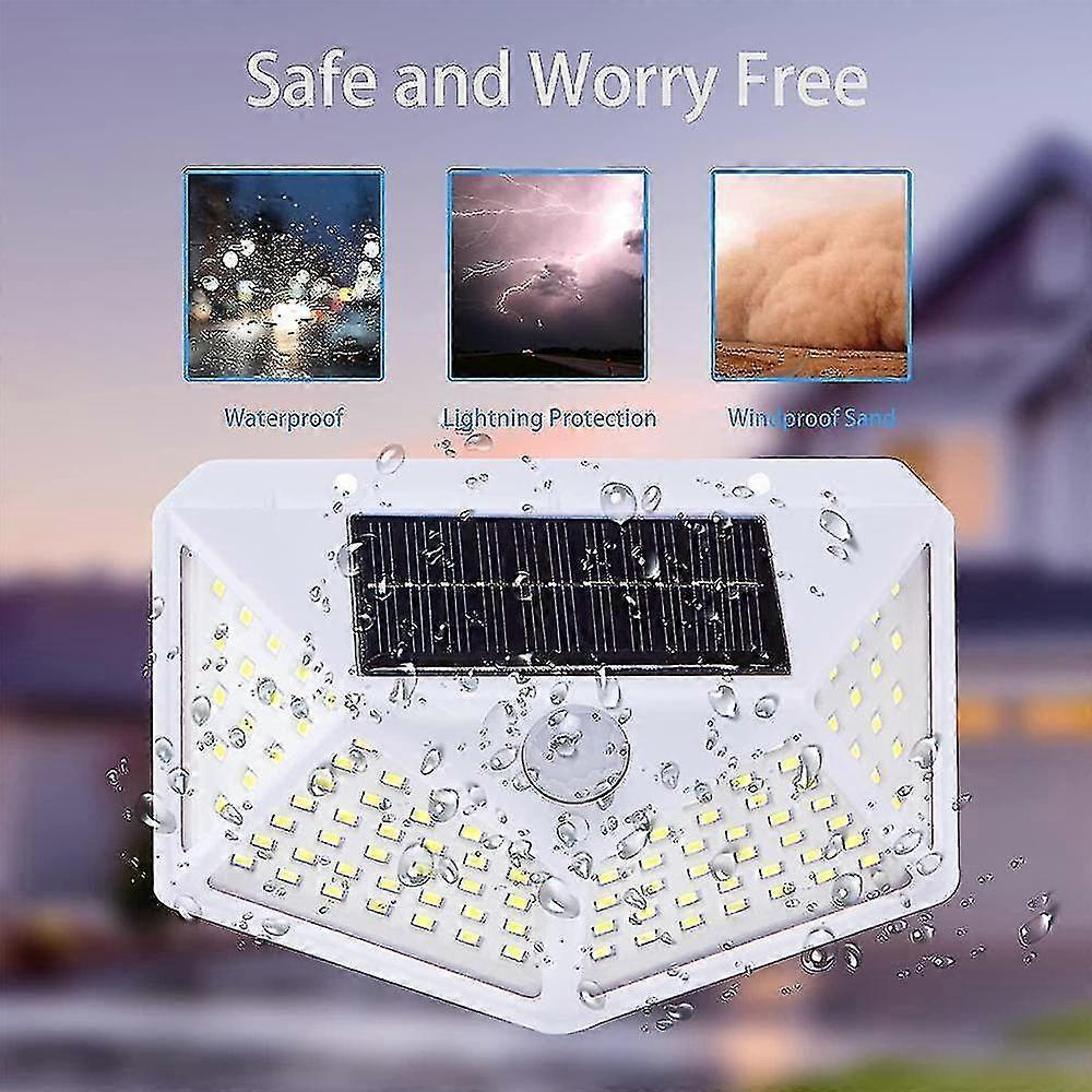 Outdoor Solar Light Motion Sensor Solar Powered Outdoor Wall Lightwhite