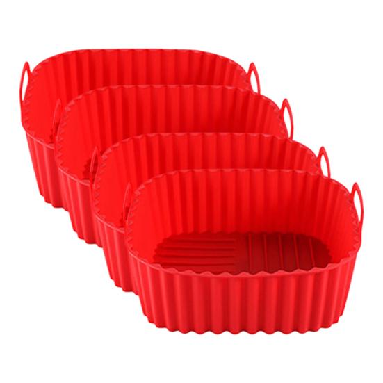 Bandeja de Cesta de Silicona para Freidora de Aire Reutilizable Forros de Silicona para Freidora de Aire Sin BPA