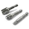 3 Pieces 1/4" 3/8" 1/2" Drive Socket Adapter Alloy Steel DIY for Impact Drivers
