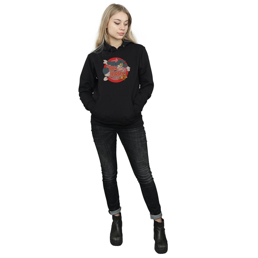 Tom And Jerry Womens/Ladies Classic Catch Hoodie
