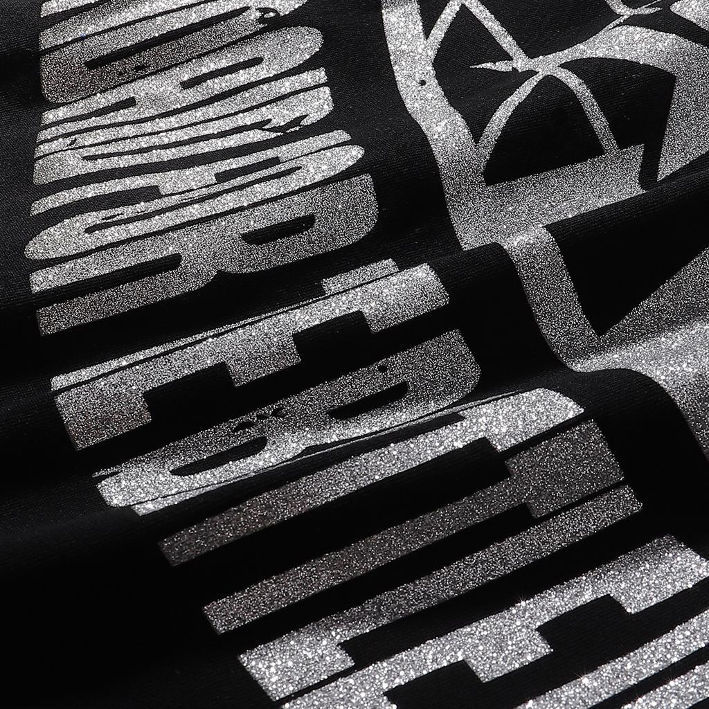 Renaissance Art Rhinestone Long Sleeve T-Shirt, Vintage Washed Unisex Streetwear Top