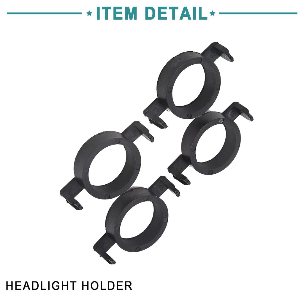 ACROPIX Bulb Base Holder Adapter for H7 Xenon HID Headlight Ford Compatible with Mondeo Black 4pcs