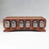 IN12 Nixie Tube Clock Solid Wood Desk Clocks Interior Minimalist Desktop Digital Tube Clock Unique Elegant Table Clocks Living Room Decor Ornaments