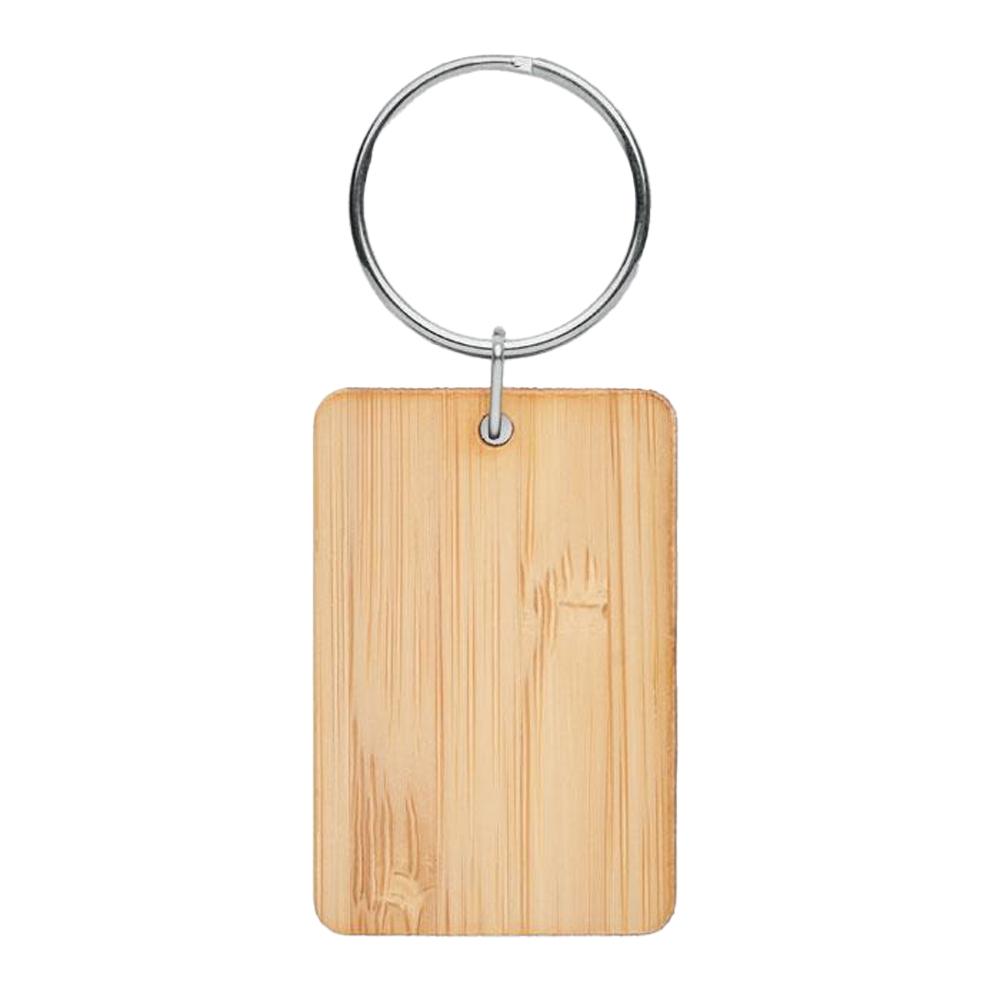 MidOcean Angleboo Rectangular Bamboo Keyring