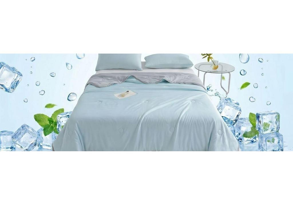 A-Class Ice Silk Summer Quilt: Cool, Thin, Machine-Washable for Home Use