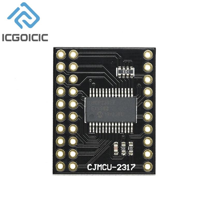 MCP23017/MCP23S17 Serial Interface Module IIC I2C SPI Bidirectional 16-Bit I/O Expander Pins 10Mhz Serial Interface Module