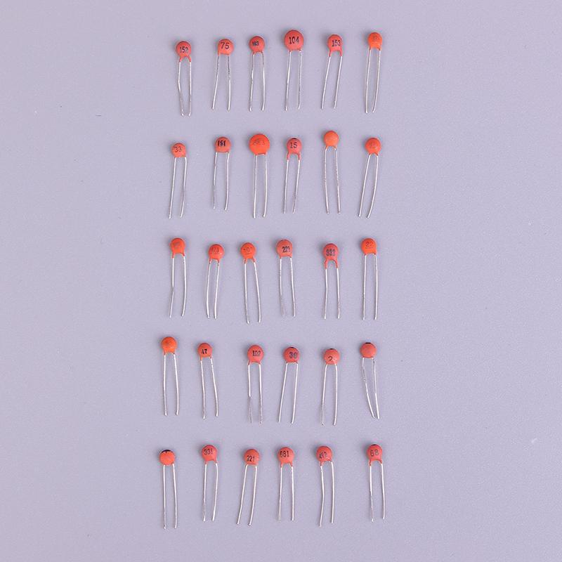 300Pcs 30Values 2Pf-0.1Uf Ceramic Capacitor Assorted Kit Assortment Set  Sale