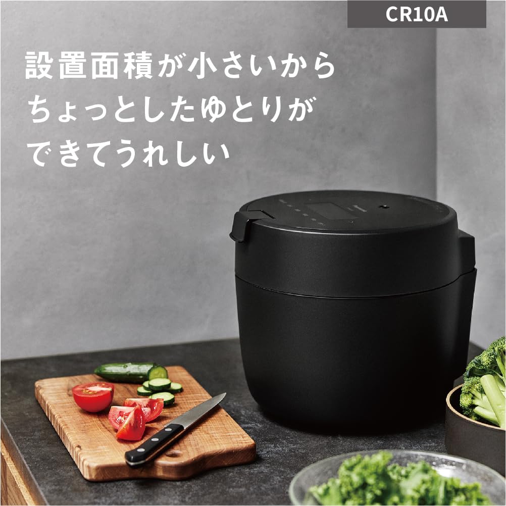 Panasonic Rice 5 Pressure New Living Compact Automatic Cooking Waterless Temperature Cooking Lid Dishwasher Black Cooker, Cups, IH, Life, Alone, Size,