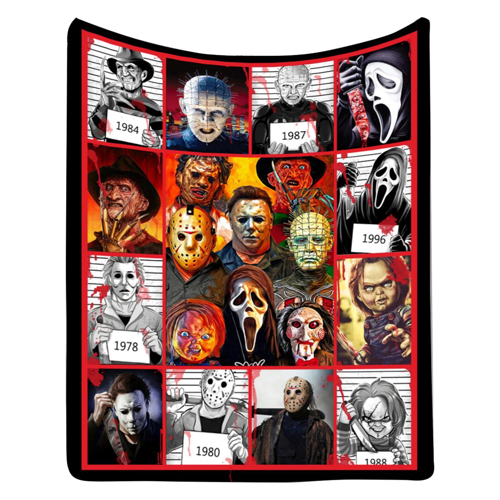 This Is My Horror Movie Watching Blanket, Horror Movie Blanket, Halloween Blanket, Scary Movie Blanket, Horror Blanket Gifts For Halloween, Christmas One Size