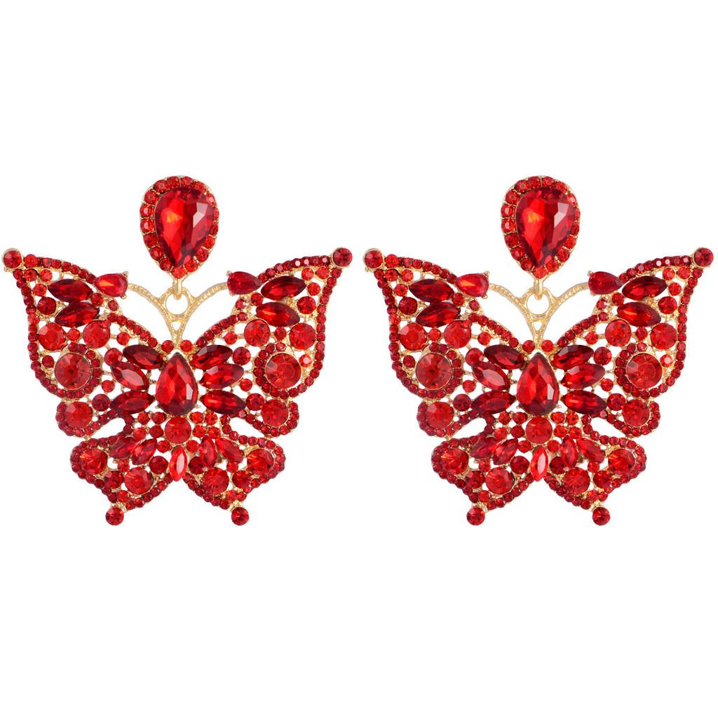 Animal Zodiac Water Drop Butterfly Earrings For Women In Summer