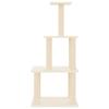 Maison Exclusive - Arbre à chat avec griffoirs en sisal crème 111 cm