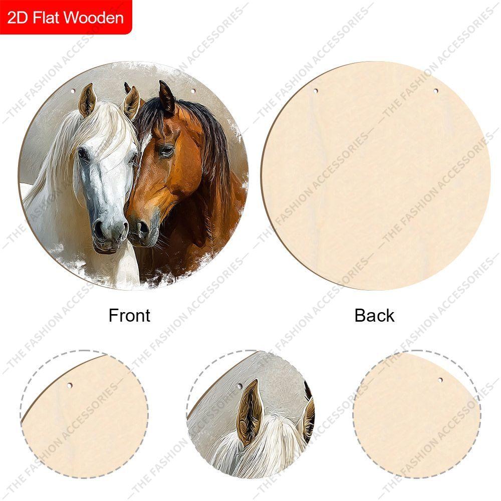 2D Flat Wooden Hanging Decorative Signs, Family Wall or Door Decoration, Garden Decoration, Housewarming Gifts for Friends