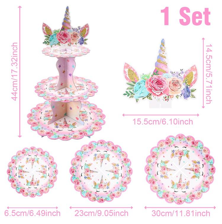 

Подставка для торта в виде розового единорога, украшение для дня рождения, вечеринки по случаю дня рождения, свадьбы, единорога, украшения для вечеринки по случаю дня рождения, детского душа