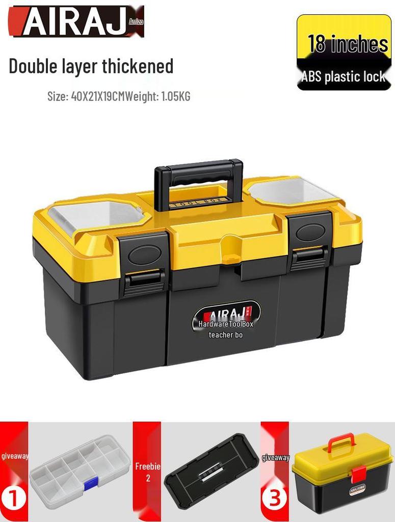 Arieze Handheld Tool Storage Box for Household and Industrial Use