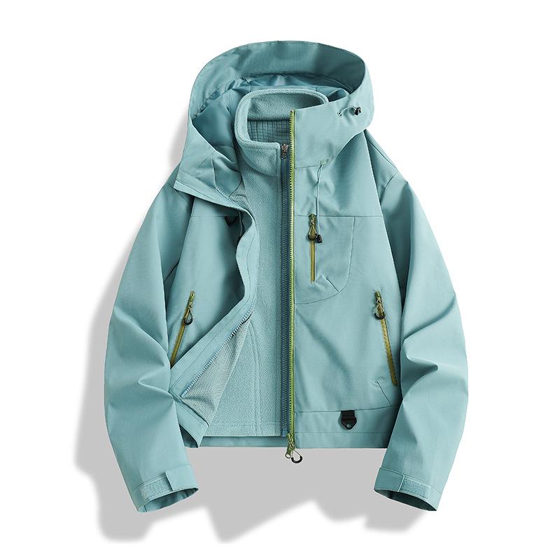 Petite Women's 2025 Outdoor 3-in-1 Waterproof Windproof Winter Mountaineering Jacket