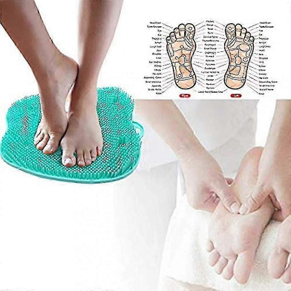 Silicone Foot Brush Scrubber Massager Shower Foot Brush Deep Cleansing Exfoliating Spa Increases Blood Circulation ZIV