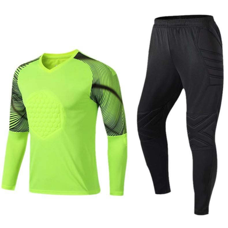Men's Custom Goalkeeper Long Sleeve Uniform Set for Students - Training & Competition Gear