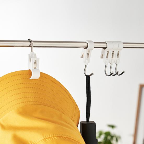 3 szt./zestaw Hak w kształcie litery S Bez wiercenia Oszczędzający miejsce Stal nierdzewna Poręcz Ręcznik Klips do zawieszania Hak Artykuły gospodarstwa domowego