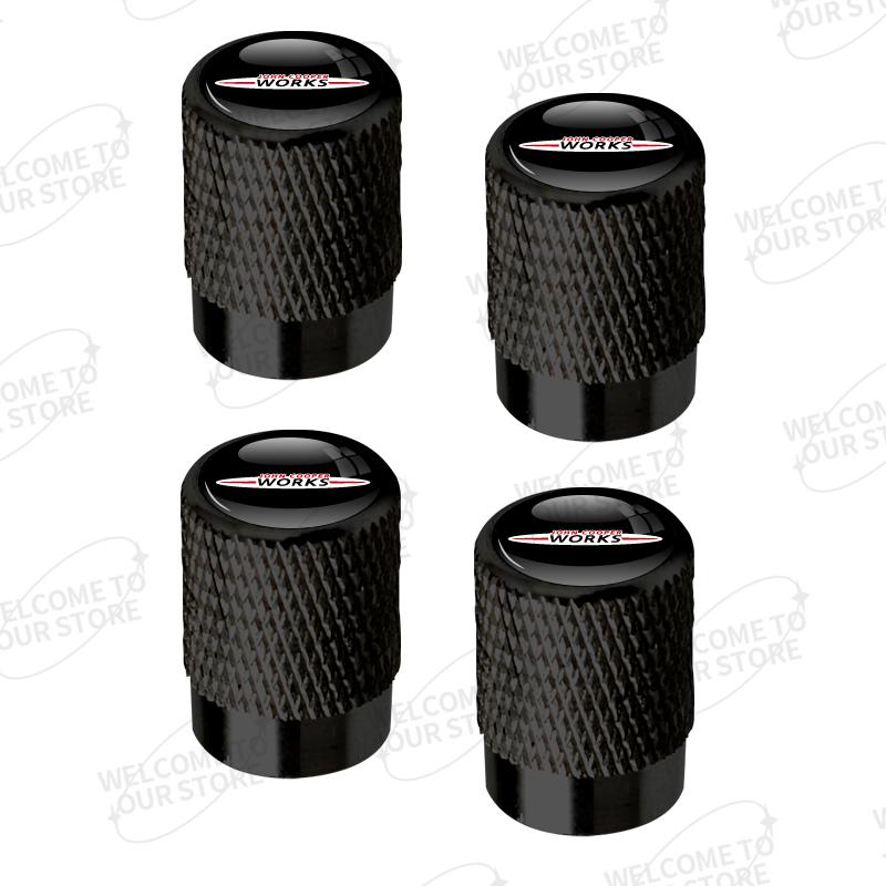 Aluminum For John Cooper Works JCW Logo Mini Cooper R59 R60 R61 F55 4pcs Car Decor Wheel Tire Valve Caps Stem Cover Accessories