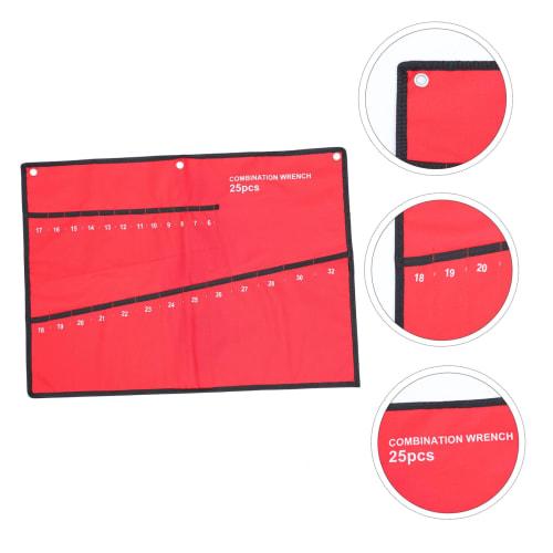 LIFKOME Repair Tool Storage Bundle Bag, Canvas Spanner Holder, Wrench Organizer Pouch, Oxford Cloth