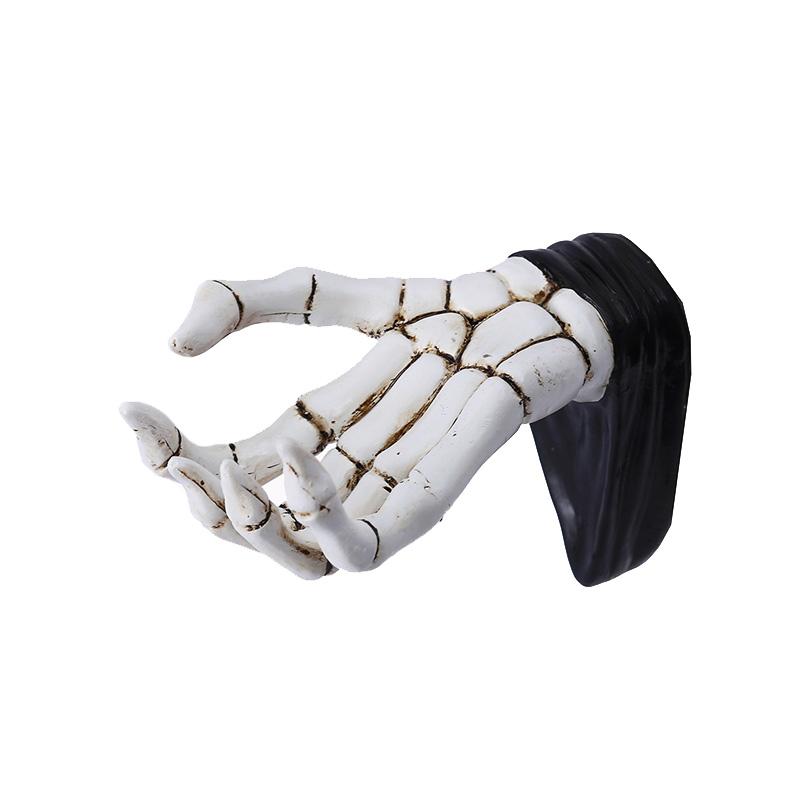 

Новый трехмерный белый череп, ручная кость, настенный крючок, сумка для хранения ключей, украшения для стен и входа в дом