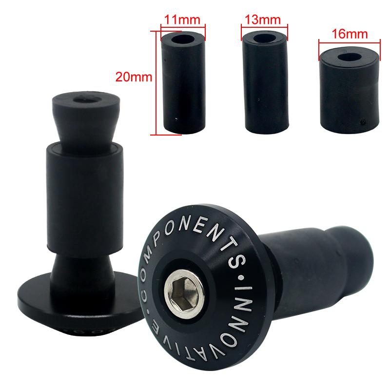 2pcs Universal Motorcycle Handle Bar End Weight Handlebar Grips Cap Anti Vibration Plug