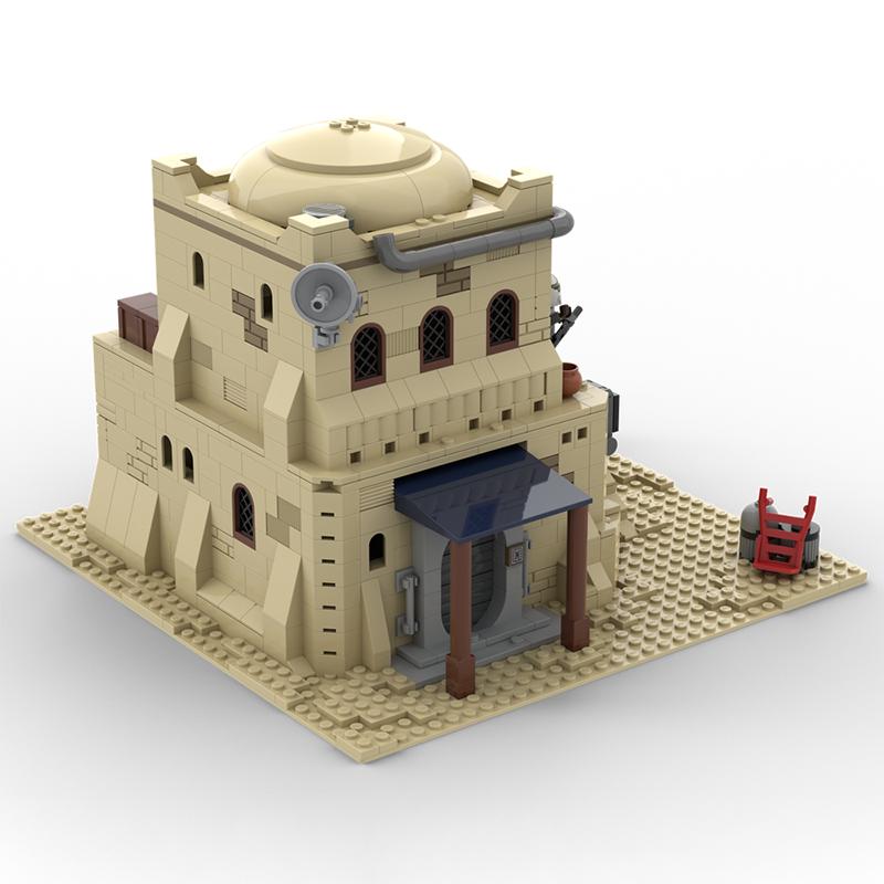

32 Spot Moc-123177 Small Particle Assembled Building Blocks Desert Base Home Model Building Blocks Movie Scene Toys DIY Assembly PDF Guide by Email